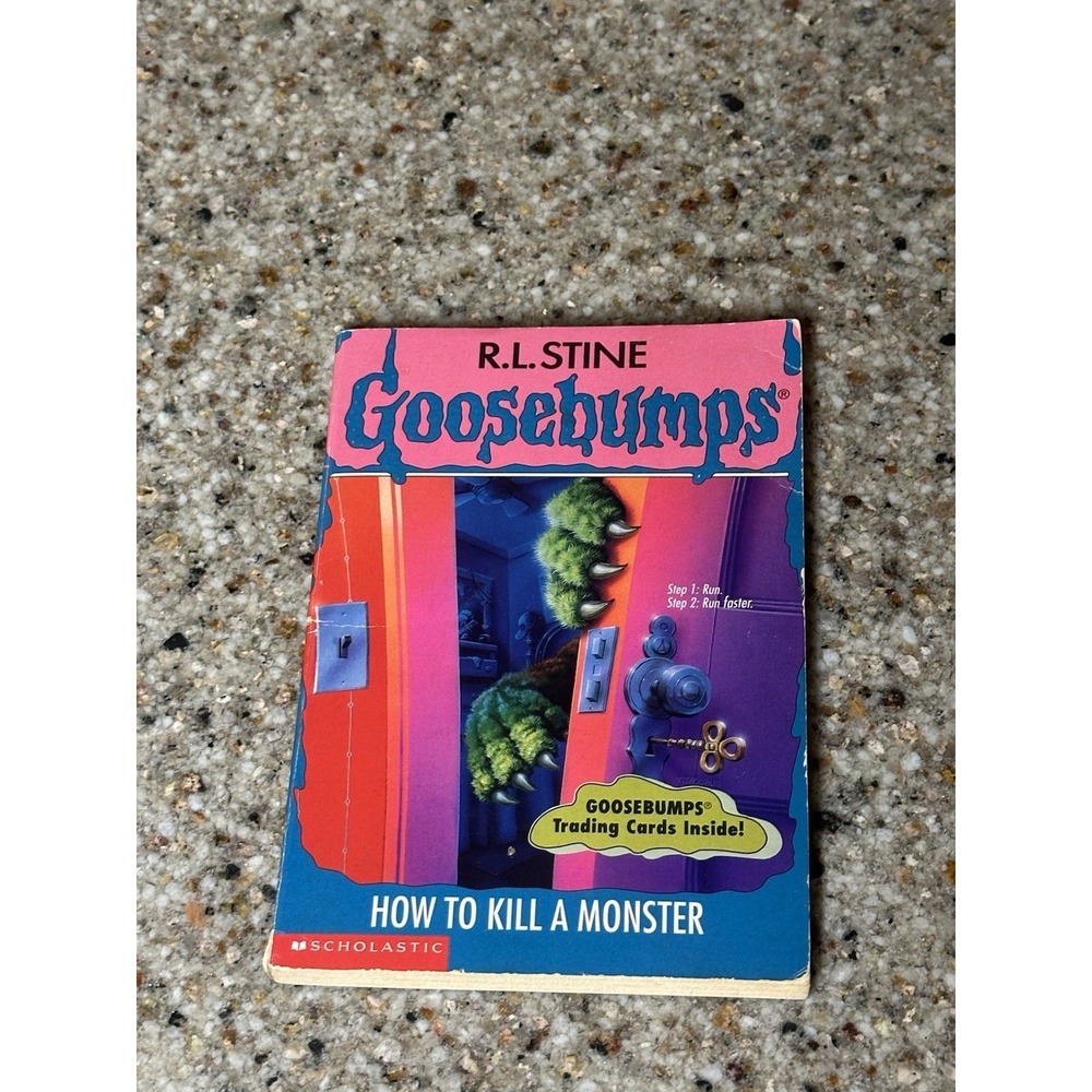 R.L. Stine Goosebumps How to Kill a Monster Paperback Scholastic First Edition
